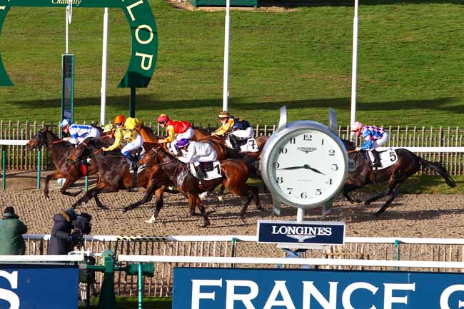 Photo d'arrivée de la course pmu PRIX PRINCELINE à CHANTILLY le Jeudi 1 février 2018