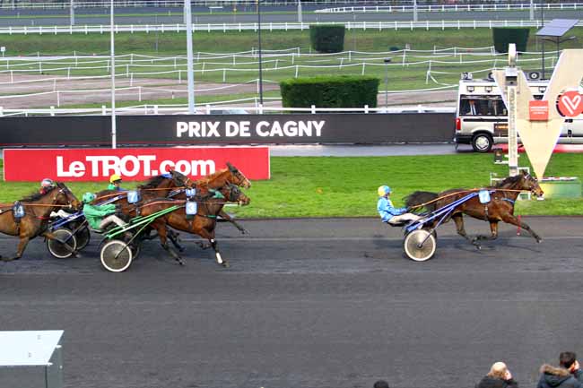 Photo d'arrivée de la course pmu PRIX DE CAGNY à PARIS-VINCENNES le Samedi 3 février 2018