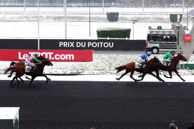 Photo d'arrivée de la course pmu PRIX DU POITOU à PARIS-VINCENNES le Lundi 5 février 2018