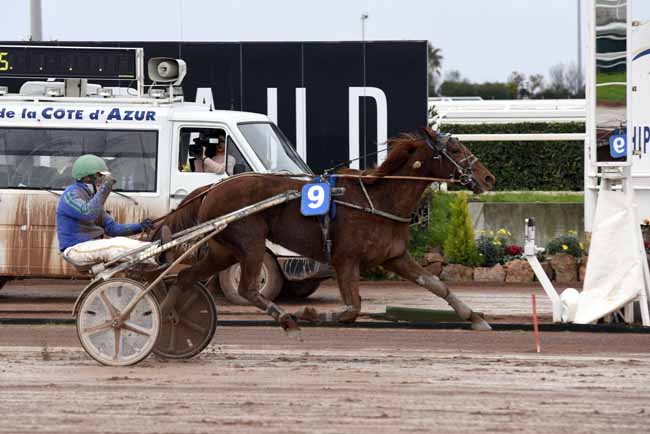Photo d'arrivée de la course pmu PRIX DES BOUTONS D'OR à CAGNES-SUR-MER le Mardi 6 février 2018
