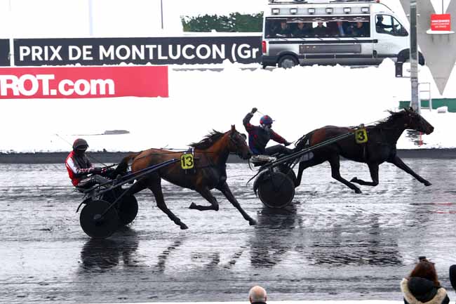 Photo d'arrivée de la course pmu PRIX DE MONTLUCON (GR B) à PARIS-VINCENNES le Mercredi 7 février 2018