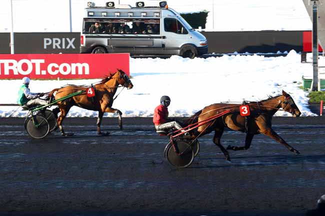 Photo d'arrivée de la course pmu PRIX DE MONSEGUR à PARIS-VINCENNES le Jeudi 8 février 2018