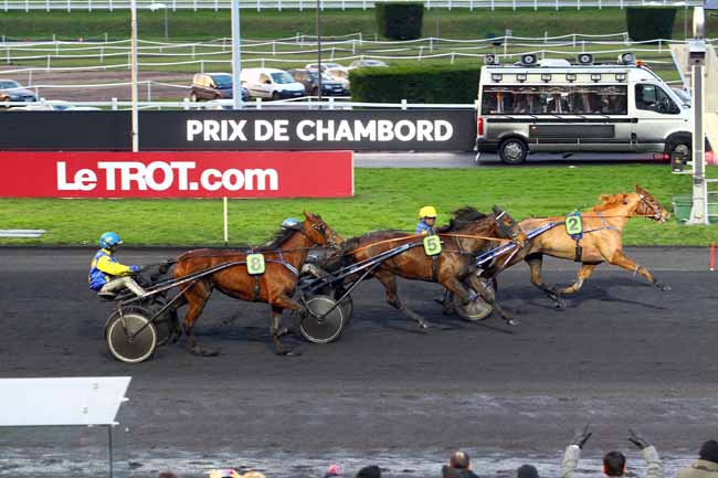 Photo d'arrivée de la course pmu PRIX DE CHAMBORD à PARIS-VINCENNES le Dimanche 11 février 2018