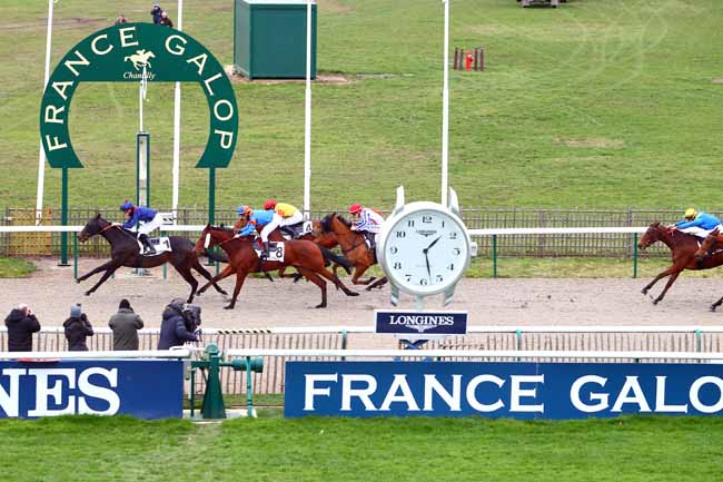 Photo d'arrivée de la course pmu PRIX DU LAYON GASPARD à CHANTILLY le Mardi 13 février 2018