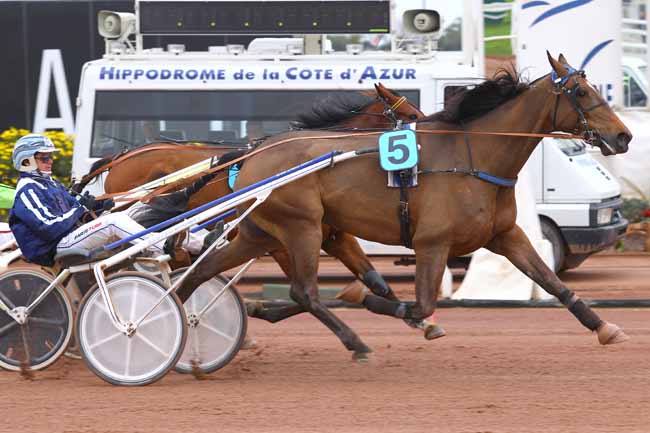 Photo d'arrivée de la course pmu PRIX DE GOLEGA à CAGNES-SUR-MER le Vendredi 16 février 2018