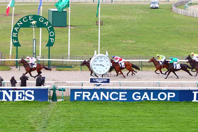 Photo d'arrivée de la course pmu PRIX DU BOIS DE BEAUVILLIERS à CHANTILLY le Vendredi 16 février 2018