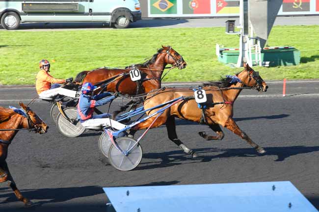 Photo d'arrivée de la course pmu PRIX DU FINISTERE à PARIS-VINCENNES le Dimanche 18 février 2018