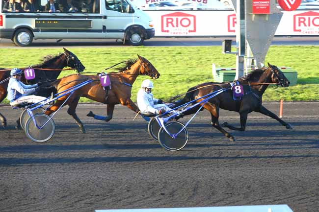 Photo d'arrivée de la course pmu PRIX D'ORTHEZ à PARIS-VINCENNES le Dimanche 18 février 2018