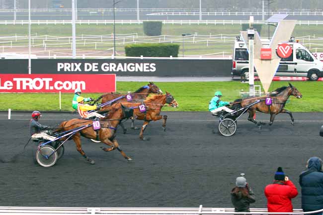 Photo d'arrivée de la course pmu PRIX DE GRAIGNES à PARIS-VINCENNES le Lundi 19 février 2018