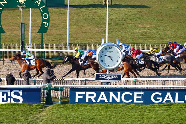 Photo d'arrivée de la course pmu PRIX DE LA ROUTE NEUVE DES SABLONS à CHANTILLY le Vendredi 23 février 2018