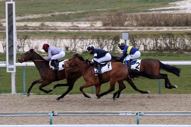 Photo d'arrivée de la course pmu PRIX D'AURIGNY à DEAUVILLE le Jeudi 1 mars 2018