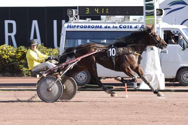 Photo d'arrivée de la course pmu PRIX DE MALMOE à CAGNES-SUR-MER le Vendredi 2 mars 2018