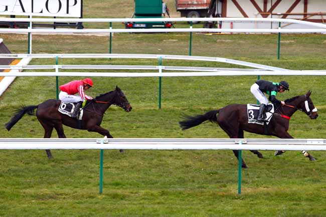 Photo d'arrivée de la course pmu PRIX STRADA à COMPIEGNE le Lundi 5 mars 2018