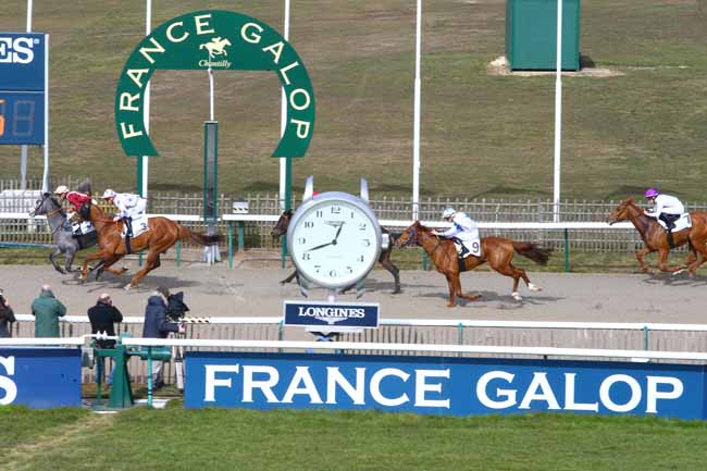 Photo d'arrivée de la course pmu PRIX DU BOIS BONNET à CHANTILLY le Mardi 6 mars 2018