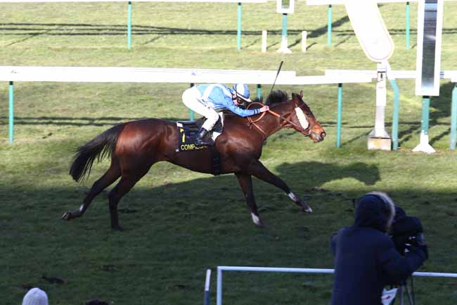 Photo d'arrivée de la course pmu PRIX DE BONNEUIL-EN-VALOIS à COMPIEGNE le Mercredi 7 mars 2018