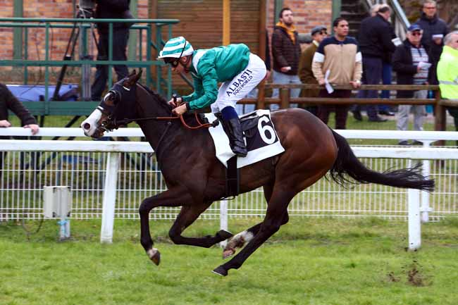 Photo d'arrivée de la course pmu PRIX DES MELEZES à FONTAINEBLEAU le Vendredi 16 mars 2018