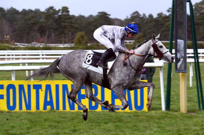 Photo d'arrivée de la course pmu PRIX DES PINS LARICIO à FONTAINEBLEAU le Vendredi 16 mars 2018