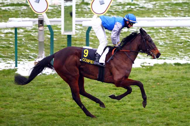 Photo d'arrivée de la course pmu PRIX BENJAMIN BOUTIN à COMPIEGNE le Lundi 19 mars 2018