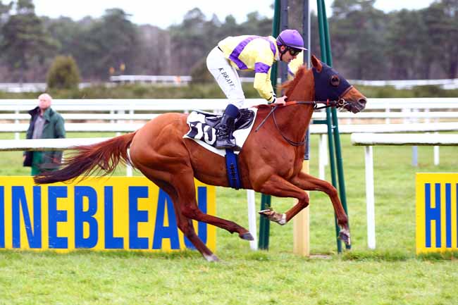 Photo d'arrivée de la course pmu PRIX DES FRENES à FONTAINEBLEAU le Vendredi 30 mars 2018