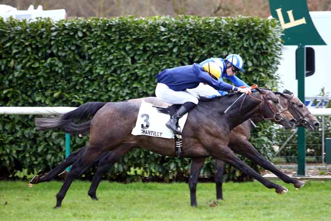 Photo d'arrivée de la course pmu PRIX DES COTES D'ORLEANS à CHANTILLY le Mardi 3 avril 2018