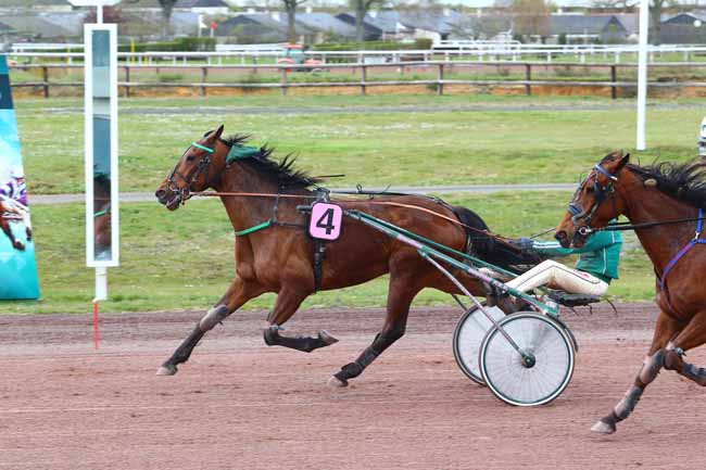 Photo d'arrivée de la course pmu PRIX ROXANE GRIFF à ANGERS le Mercredi 4 avril 2018