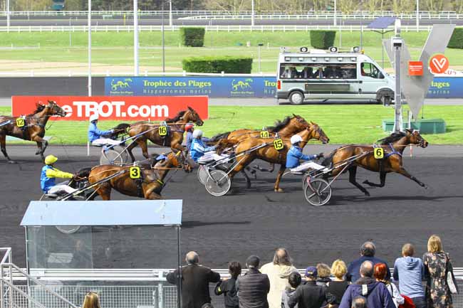 Photo d'arrivée de la course pmu PRIX DU TREPORT à PARIS-VINCENNES le Samedi 7 avril 2018