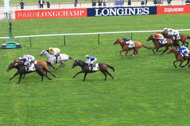 Photo d'arrivée de la course pmu GRAND HANDICAP D'OUVERTURE à LONGCHAMP le Dimanche 8 avril 2018