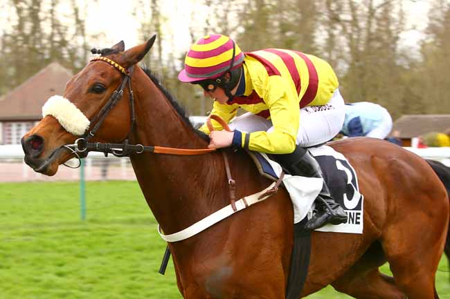 Photo d'arrivée de la course pmu PRIX JACQUES DE VIENNE à COMPIEGNE le Mardi 10 avril 2018