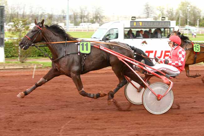 Photo d'arrivée de la course pmu PRIX DE STRASBOURG à LYON LA SOIE le Mercredi 11 avril 2018