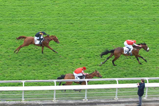 Photo d'arrivée de la course pmu PRIX OTEUIL SF à AUTEUIL le Jeudi 12 avril 2018