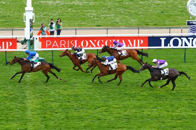 Photo d'arrivée de la course pmu PRIX DE LA GROTTE à LONGCHAMP le Dimanche 15 avril 2018