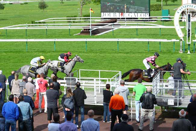 Photo d'arrivée de la course pmu PRIX DE LA BOURDELOTTE à COMPIEGNE le Lundi 23 avril 2018