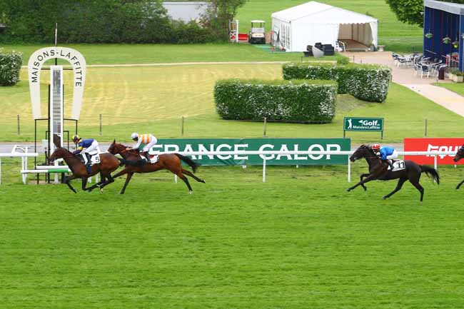 Photo d'arrivée de la course pmu PRIX BANGO à MAISONS-LAFFITTE le Mercredi 25 avril 2018