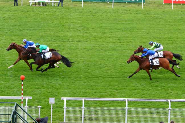 Photo d'arrivée de la course pmu PRIX CRICKET BALL à MAISONS-LAFFITTE le Mercredi 25 avril 2018