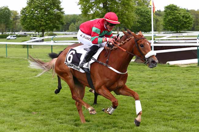 Photo d'arrivée de la course pmu PRIX HOPPER à COMPIEGNE le Jeudi 26 avril 2018