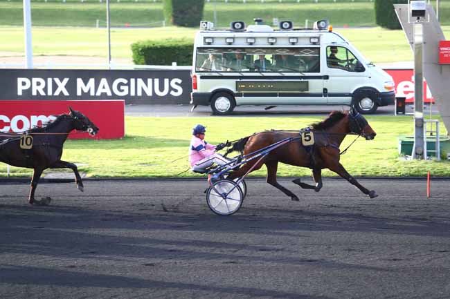 Photo d'arrivée de la course pmu PRIX MAGINUS à PARIS-VINCENNES le Vendredi 27 avril 2018