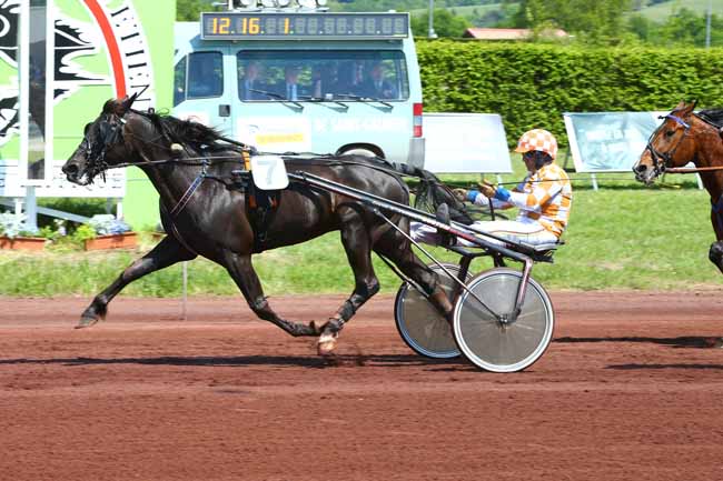 Photo d'arrivée de la course pmu PRIX DE LA VILLE DE SAINT-ETIENNE à SAINT GALMIER le Mercredi 2 mai 2018