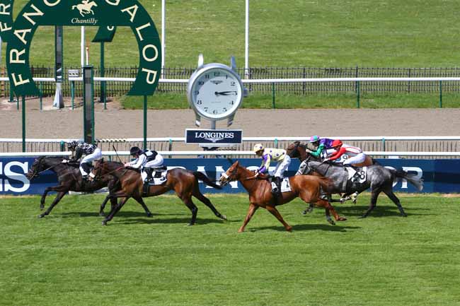 Photo d'arrivée de la course pmu PRIX DE LA PORTE DE SAINT-LEU à CHANTILLY le Mercredi 2 mai 2018