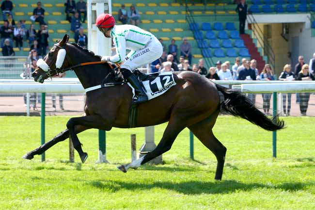 Photo d'arrivée de la course pmu PRIX BURGRAVE II à COMPIEGNE le Vendredi 4 mai 2018