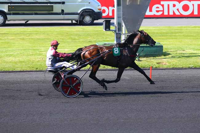 Photo d'arrivée de la course pmu PRIX KERJACQUES à PARIS-VINCENNES le Samedi 5 mai 2018