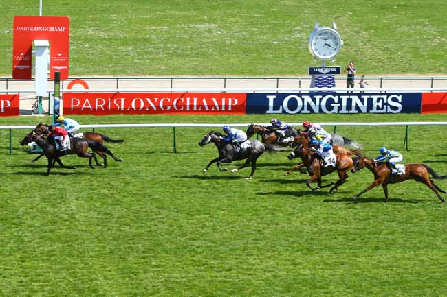 Photo d'arrivée de la course pmu PRIX LES DIMANCHES AU GALOP - PRIX DU BEL AIR à LONGCHAMP le Dimanche 6 mai 2018