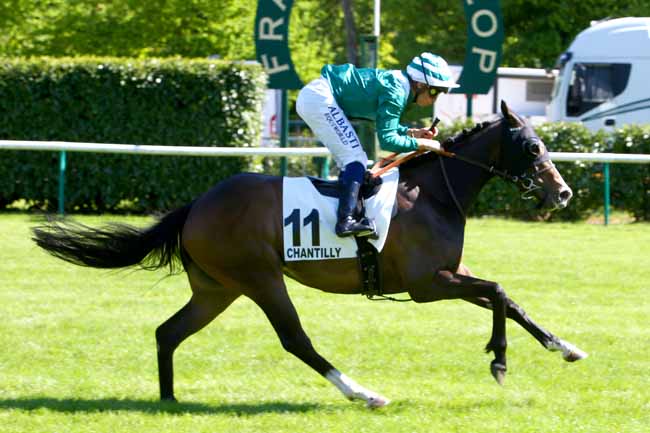 Photo d'arrivée de la course pmu PRIX DE RICQUEBOURG à CHANTILLY le Lundi 7 mai 2018
