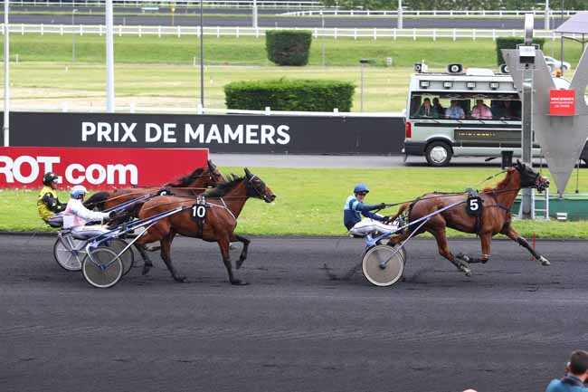 Photo d'arrivée de la course pmu PRIX DE MAMERS à PARIS-VINCENNES le Samedi 12 mai 2018