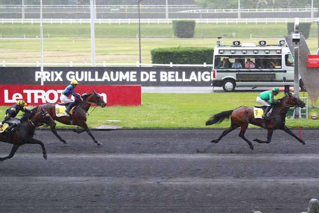 Photo d'arrivée de la course pmu PRIX GUILLAUME DE BELLAIGUE à PARIS-VINCENNES le Samedi 12 mai 2018