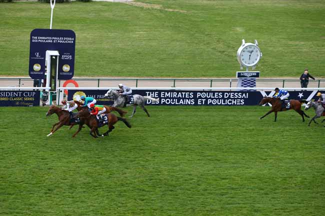 Photo d'arrivée de la course pmu THE PRESIDENT OF THE UAE CUP - COUPE D'EUROPE DES CHEVAUX ARABES à LONGCHAMP le Dimanche 13 mai 2018