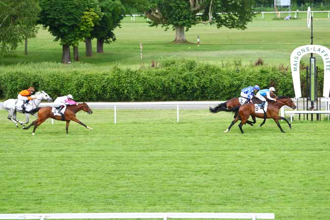 Photo d'arrivée de la course pmu PRIX MIEUXCE à MAISONS-LAFFITTE le Vendredi 1 juin 2018
