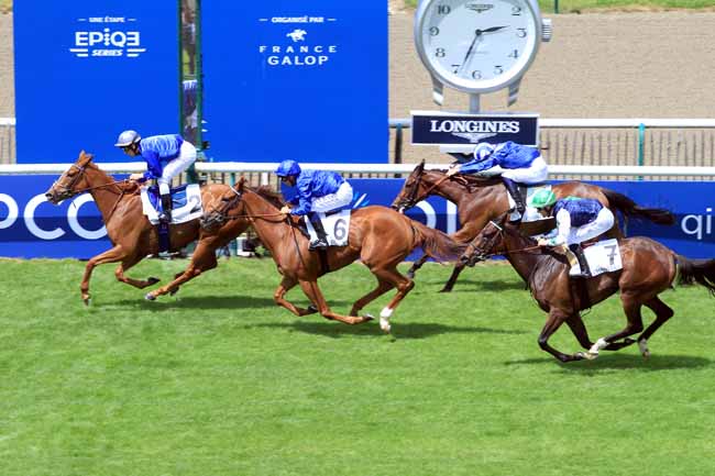 Photo d'arrivée de la course pmu PRIX DE SANDRINGHAM à CHANTILLY le Dimanche 3 juin 2018