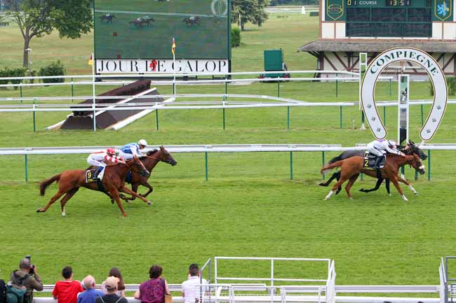 Photo d'arrivée de la course pmu PRIX DE CARLEPONT à COMPIEGNE le Vendredi 8 juin 2018