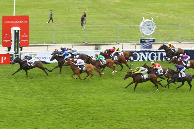 Photo d'arrivée de la course pmu PRIX DE LA FONTAINE DE CARPEAUX à LONGCHAMP le Dimanche 10 juin 2018