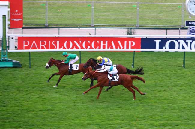 Photo d'arrivée de la course pmu PRIX DE LA GLACIERE à LONGCHAMP le Jeudi 14 juin 2018